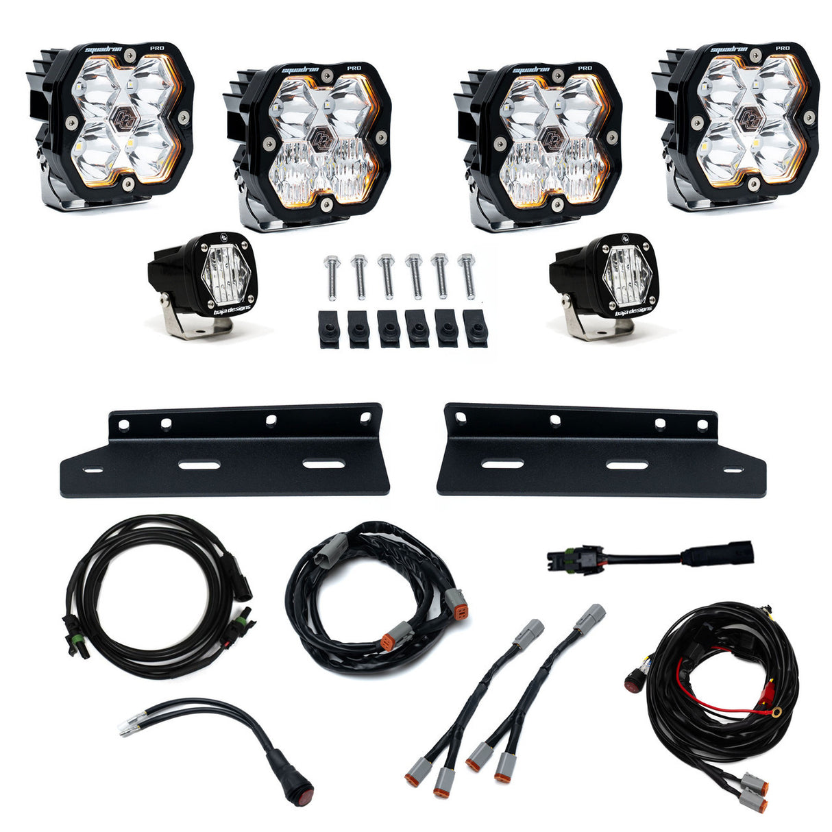 2021-2026+ Ford Raptor Baja Designs Squadron 2.0/S1 Fog Pocket Light Kit - AutoLEDTech.com