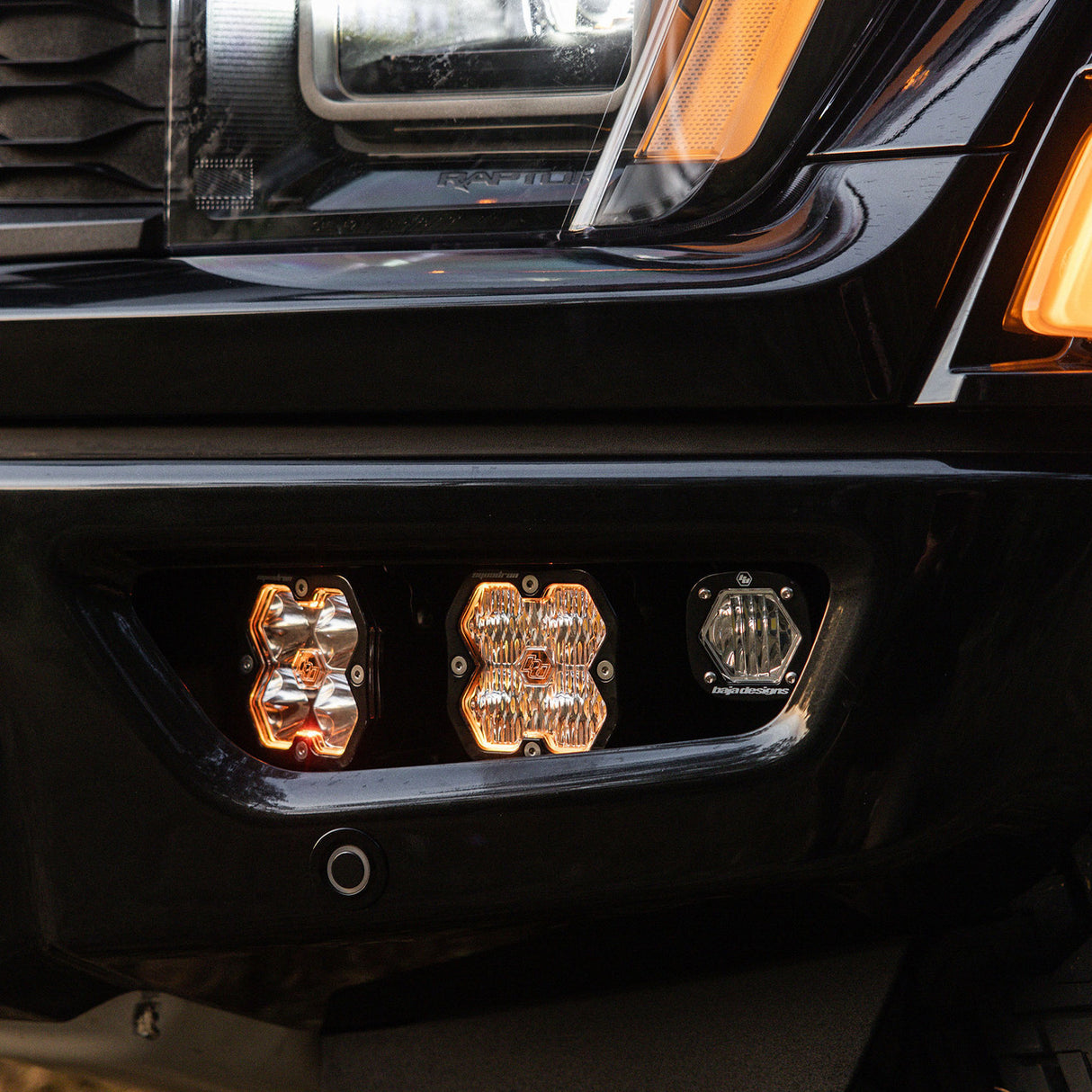 2021-2026+ Ford Raptor Baja Designs Squadron 2.0/S1 Fog Pocket Light Kit - AutoLEDTech.com