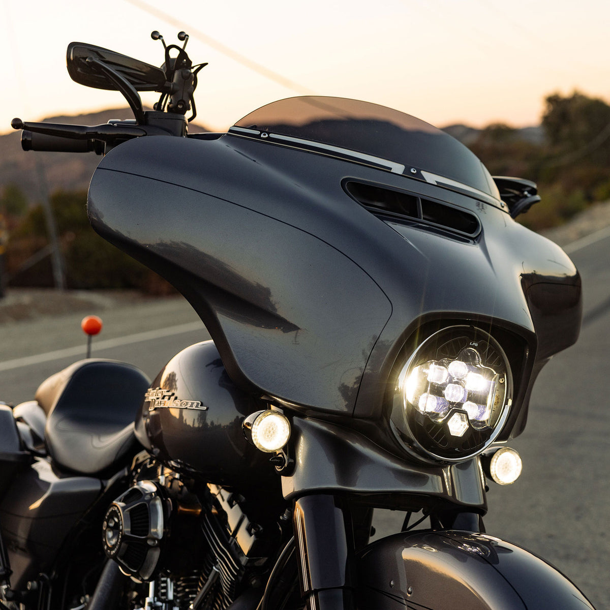 Baja Designs DOT LP6 LED Headlight Kit for 1996-2013 Harley Davidson Street Glide/Road King