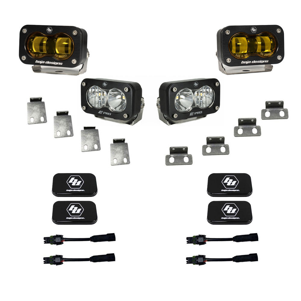 2021-2026+ Ford Raptor Baja Designs S2 Dual Fog Pocket Light Kit