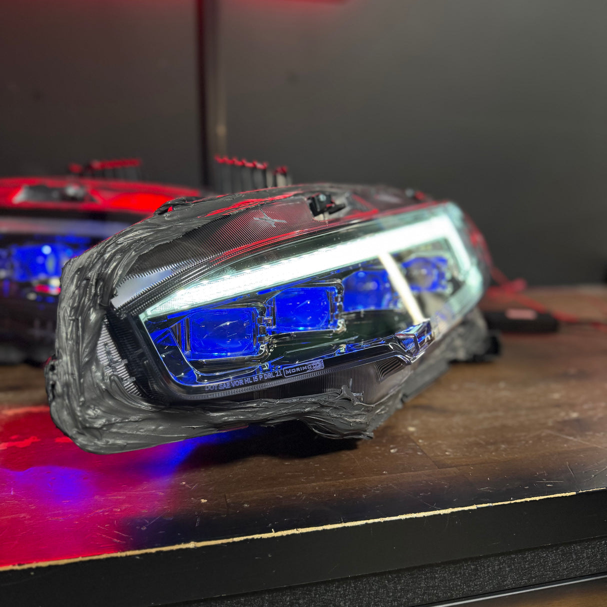 2016-2021 Honda Civic RGBW Flow Series XB LED Projector DRL Headlights
