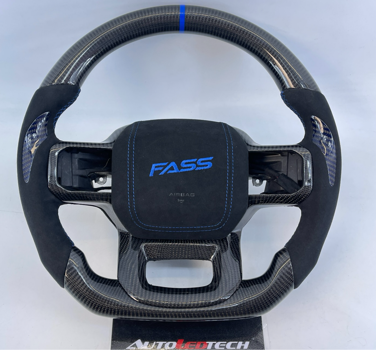 2023-2026+ Ford Super Duty F250 Custom Carbon Fiber Steering Wheel - AutoLEDTech.com