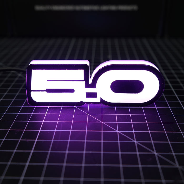 Mustang GT 5.0 RGB Flow Series LED Badge Emblem Logo