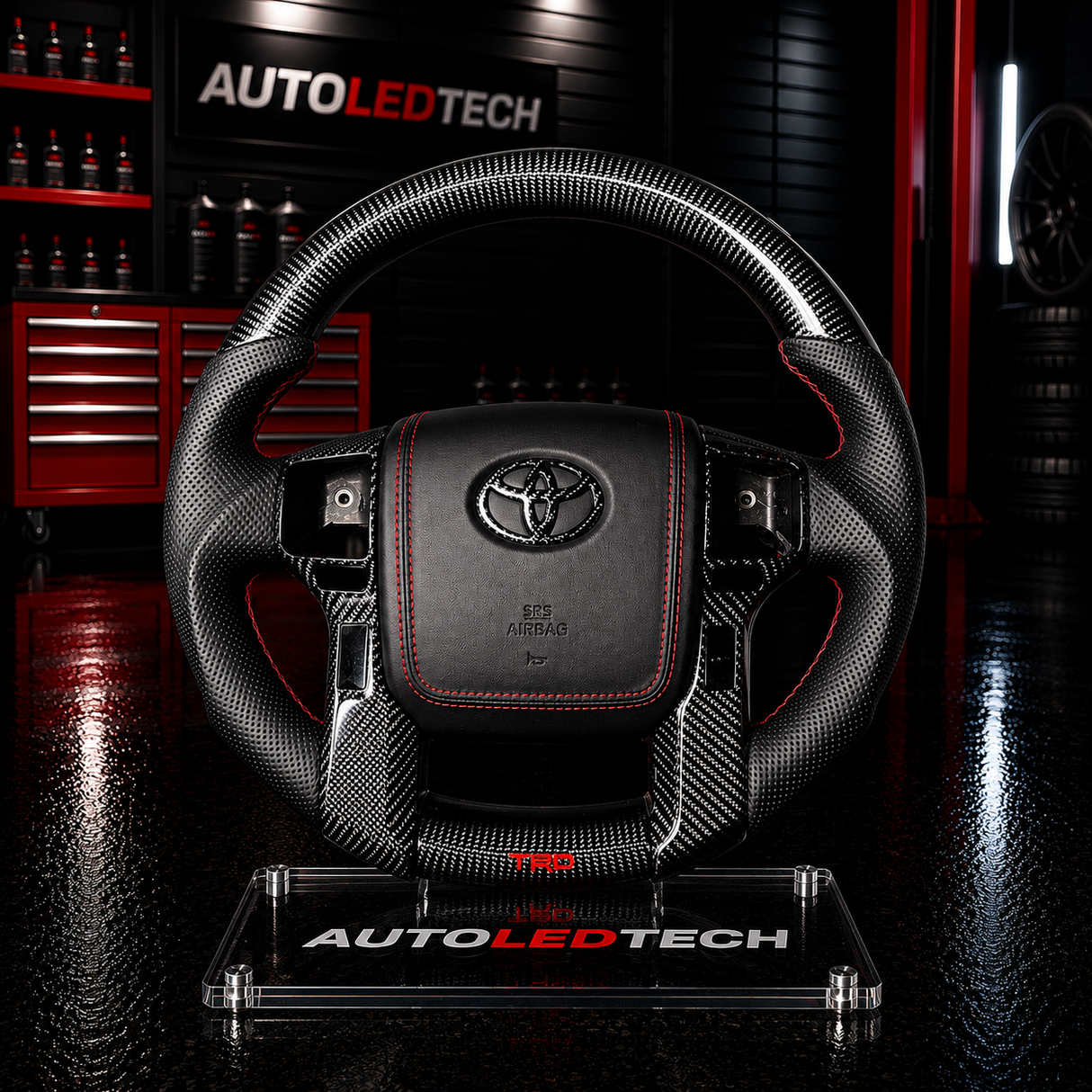 2010-2024 Toyota Tacoma 4Runner Tundra Custom Carbon Fiber Steering Wheel