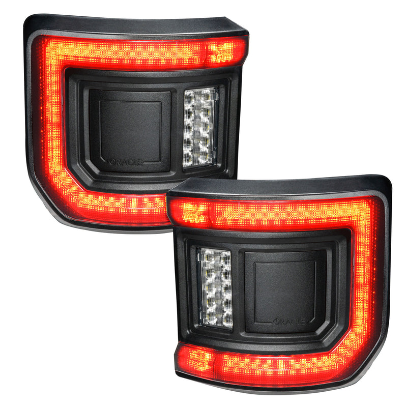 2020-2026+ Jeep Gladiator JT Red Smoked LED Flush Mount Tail Lights