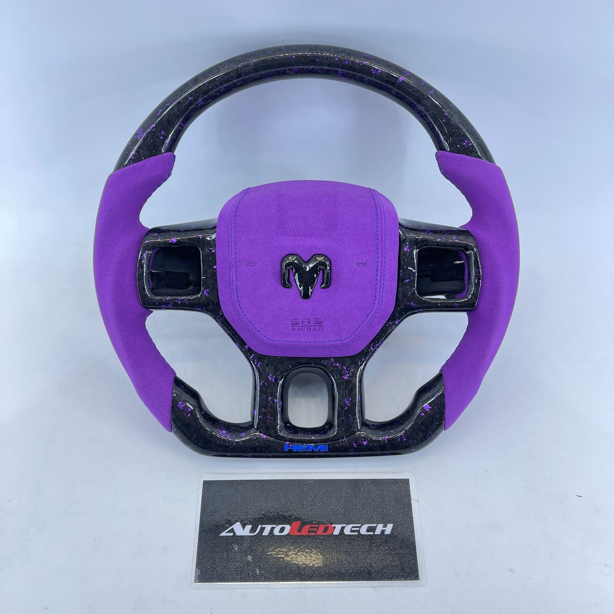2012-2018 Dodge Ram Custom Carbon Fiber Steering Wheel - AutoLEDTech.com