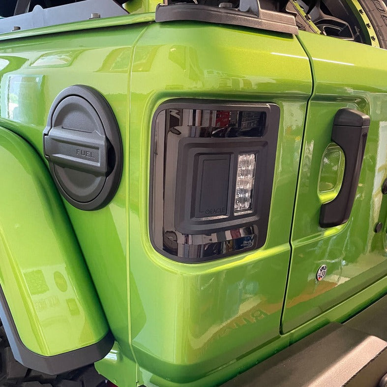 2018-2026+ Jeep Wrangler JL Red Smoked LED Flush Mount Tail Lights