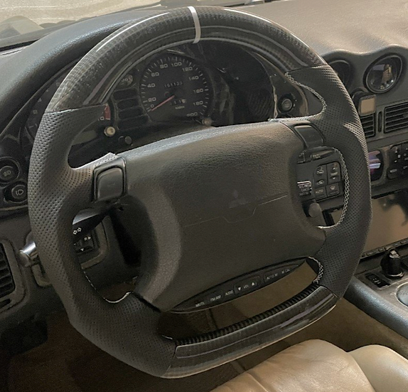 Mitsubishi 3000GT GTO Custom Carbon Fiber Steering Wheel