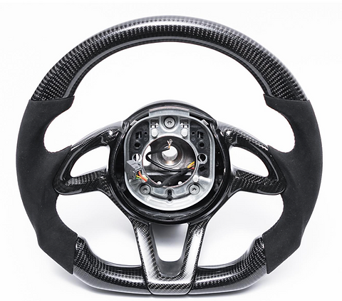 Mclaren 720S 765LT Custom Carbon Fiber Steering Wheel - AutoLEDTech.com