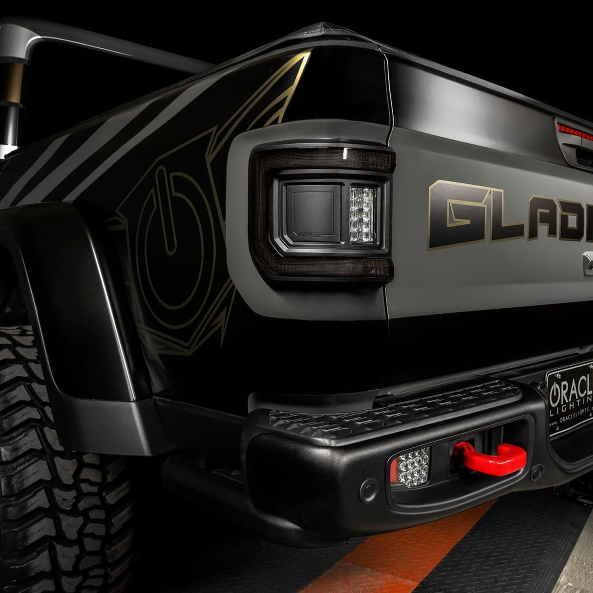 2020-2026+ Jeep Gladiator JT Red Smoked LED Flush Mount Tail Lights