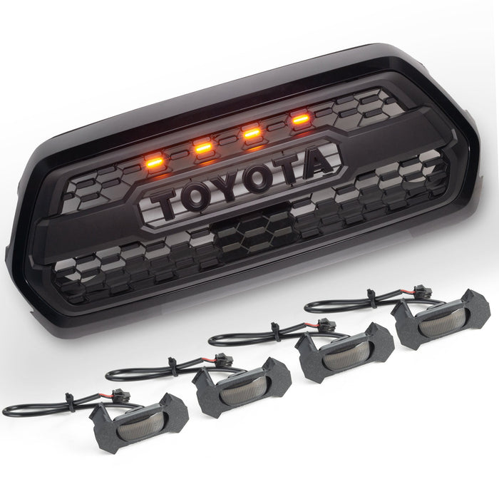 2016-2023 Toyota Tacoma LED Grill Accent Lights Kit - Pre-Runner Style