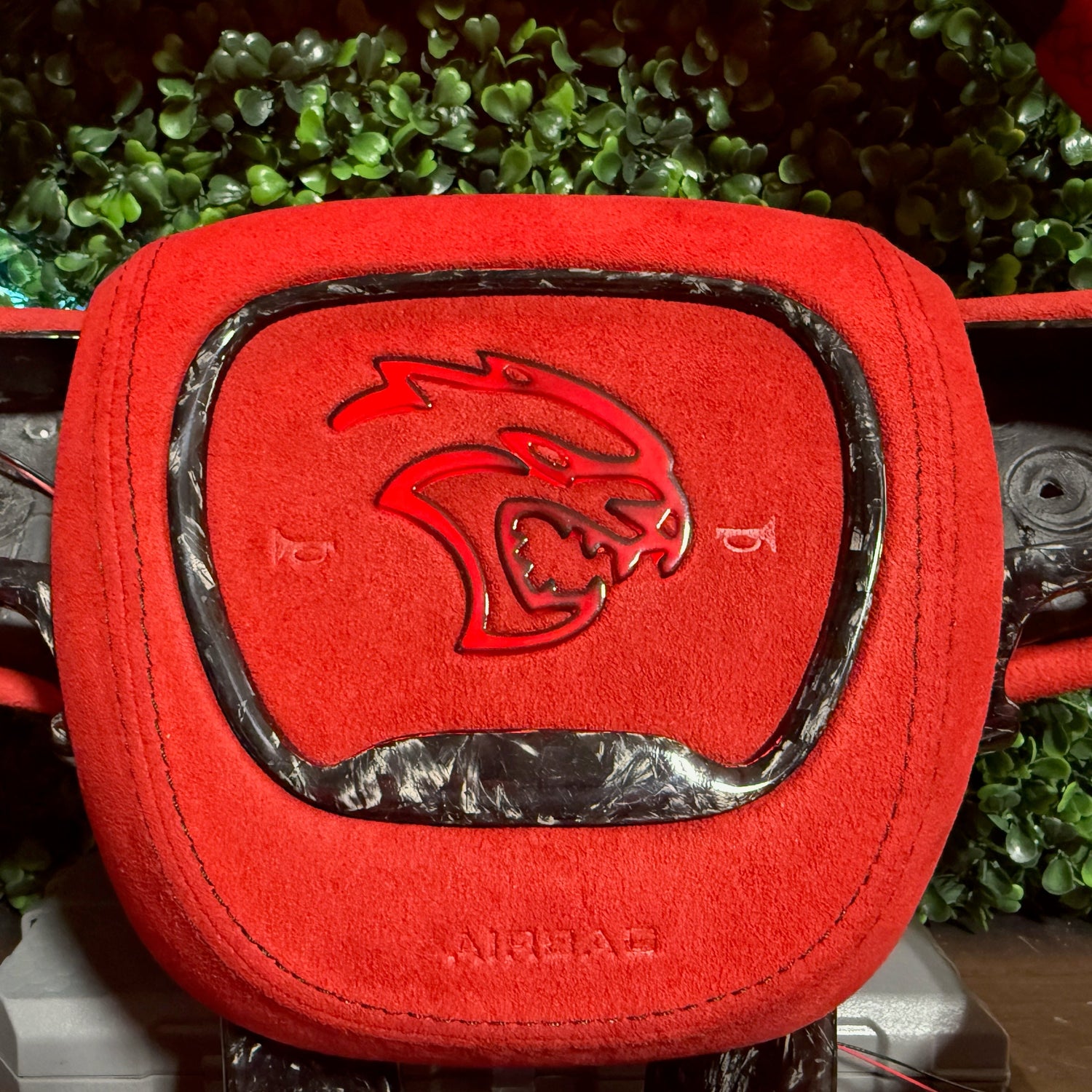 2015-2023 Dodge Charger Challenger Custom Carbon Fiber LED Steering Wheel