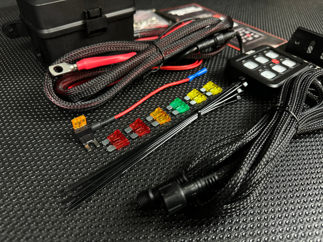 6 Gang Switch Control Panel 12V Relay System - AutoLEDTech.com