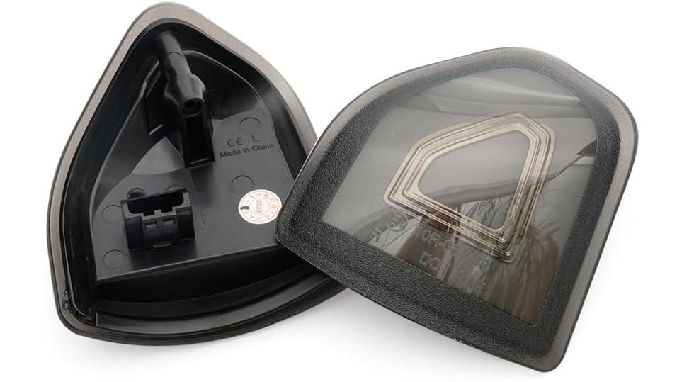 2009-2024 Ram 1500 2500 HD Smoked White Amber LED Tow Mirror Lights - AutoLEDTech.com