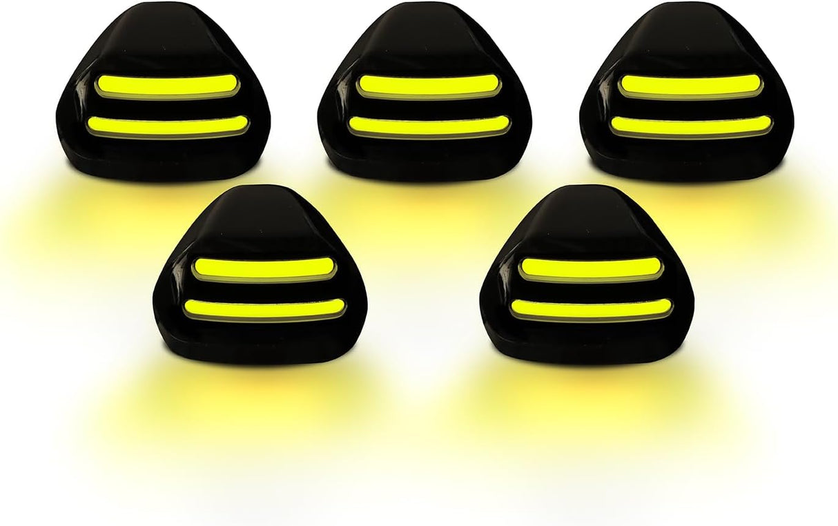 1999-2016 Ford F250 Super Duty Clear Smoked White Amber LED Roof Cab Lights