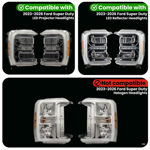 2017-2026+ Ford Super Duty DRL/Parking/Turn Headlight Power Harness
