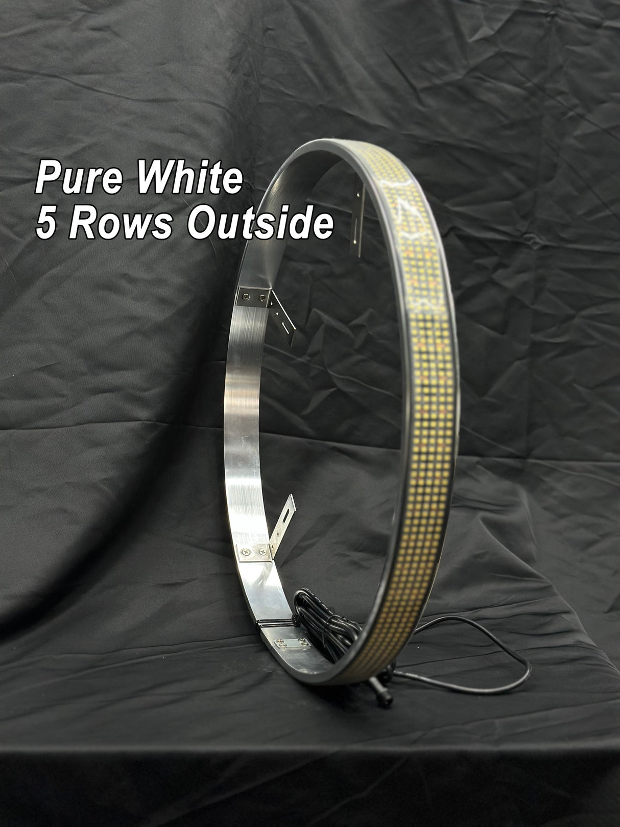 5 ROW Pure White LED Wheel Ring Lights Kit - AutoLEDTech.com