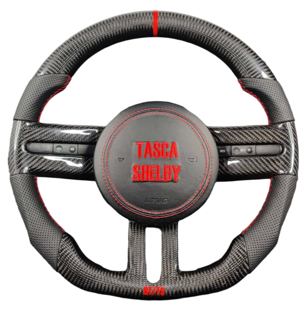 2005-2014 Ford Mustang Carbon Fiber Steering Wheel - AutoLEDTech.com
