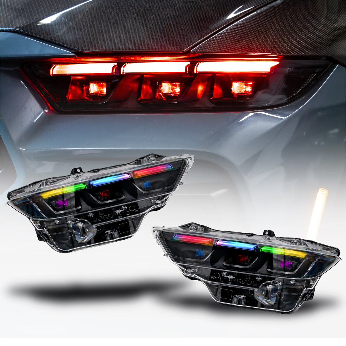 2024-2026+ Ford Mustang S650 RGB Flow Series LED DRL Headlights