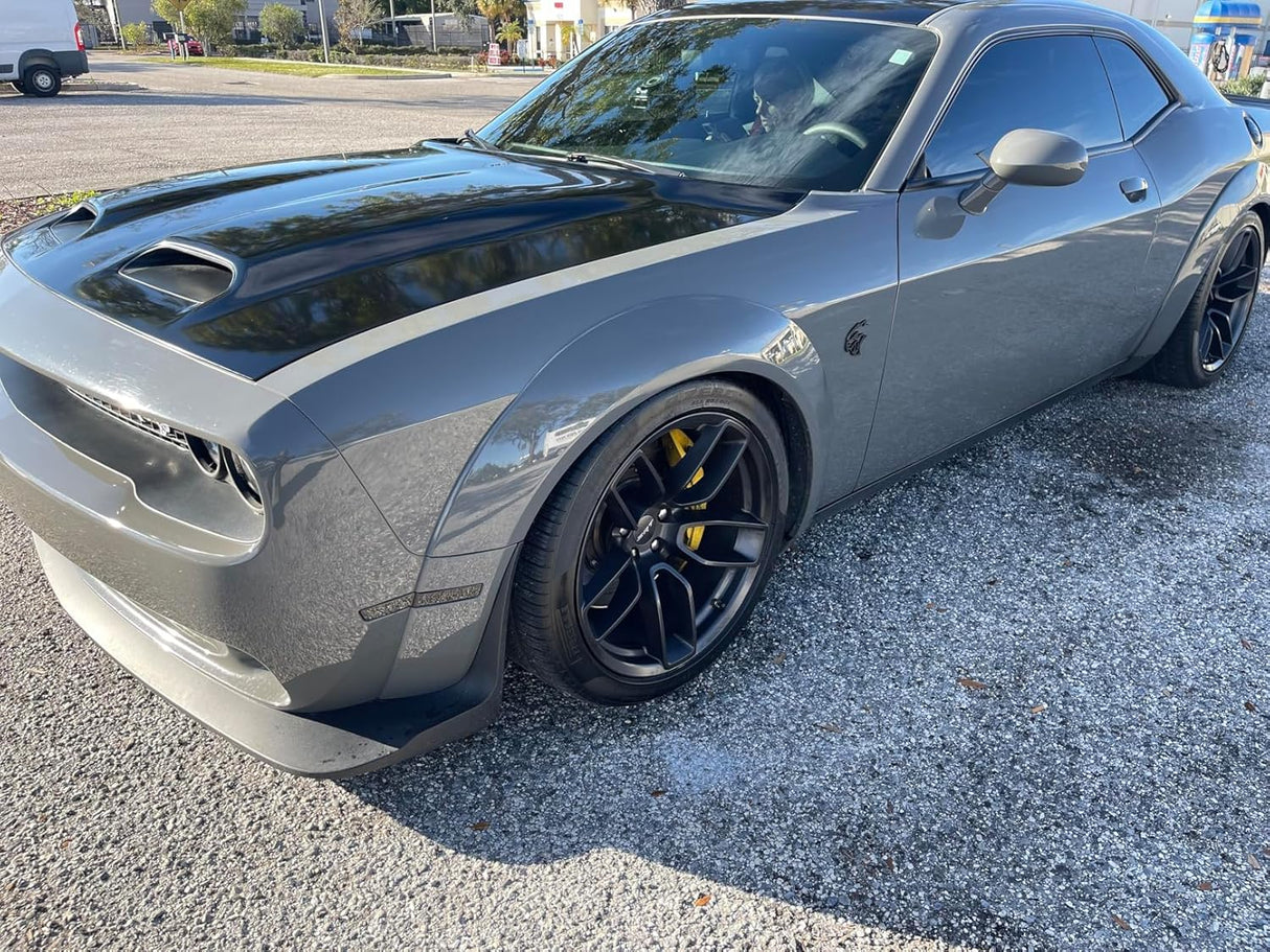 2015-2023 Dodge Challenger Widebody SCANNING White LED Smoked Side Marker Lights