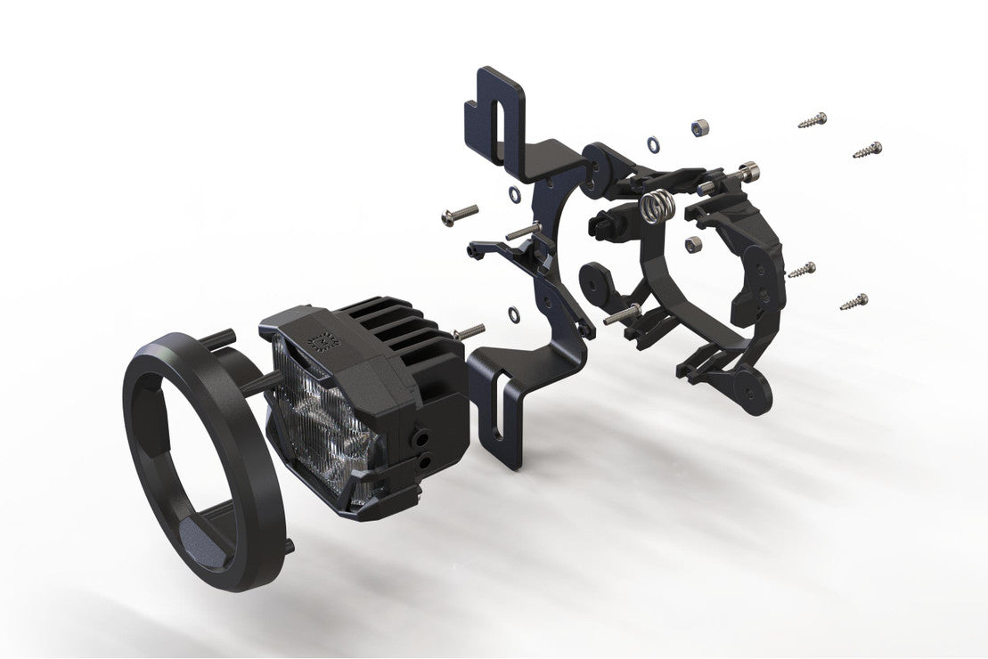 2018-2025+ Jeep Wrangler JL Gladiator JT 4Banger LED Fog Light Pod Assemblies