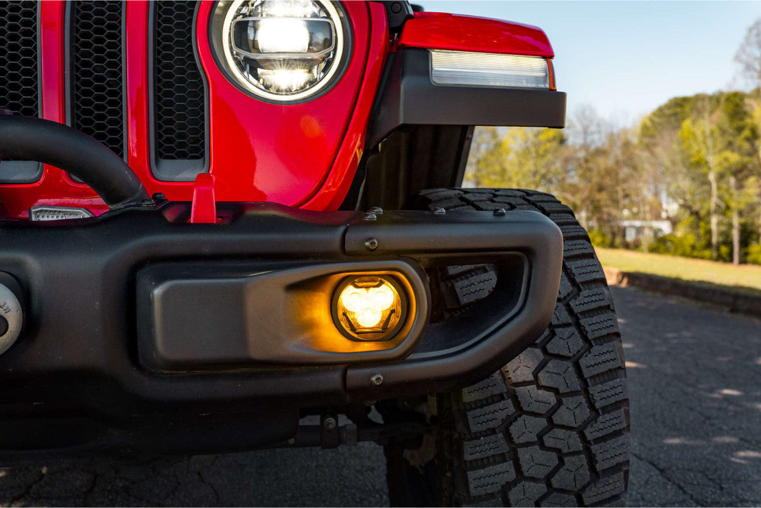2018-2025+ Jeep Wrangler JL Gladiator JT 4Banger LED Fog Light Pod Assemblies