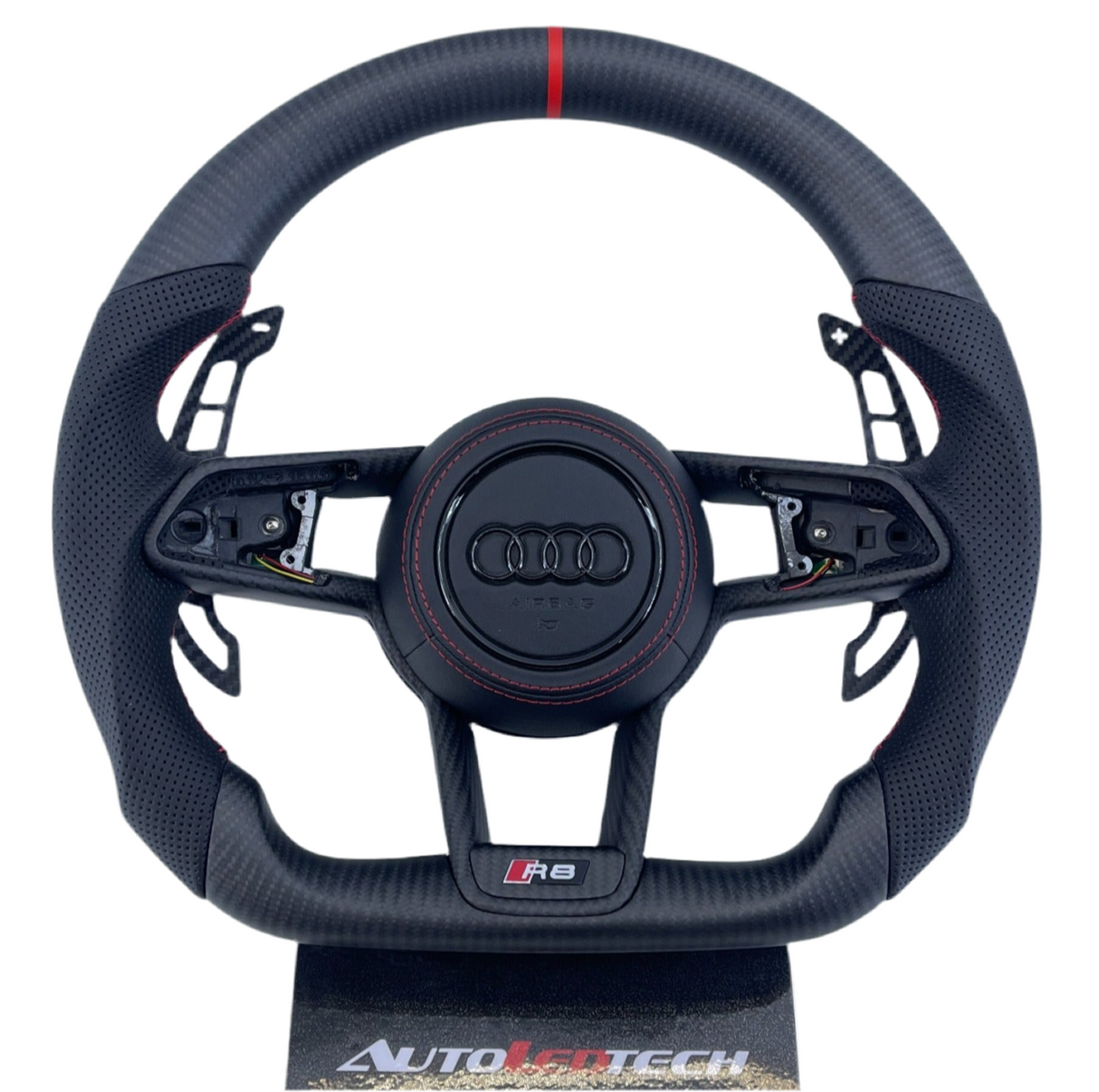 2015-2024 Audi R8 TTRS Custom Carbon Fiber Steering Wheel - AutoLEDTech.com