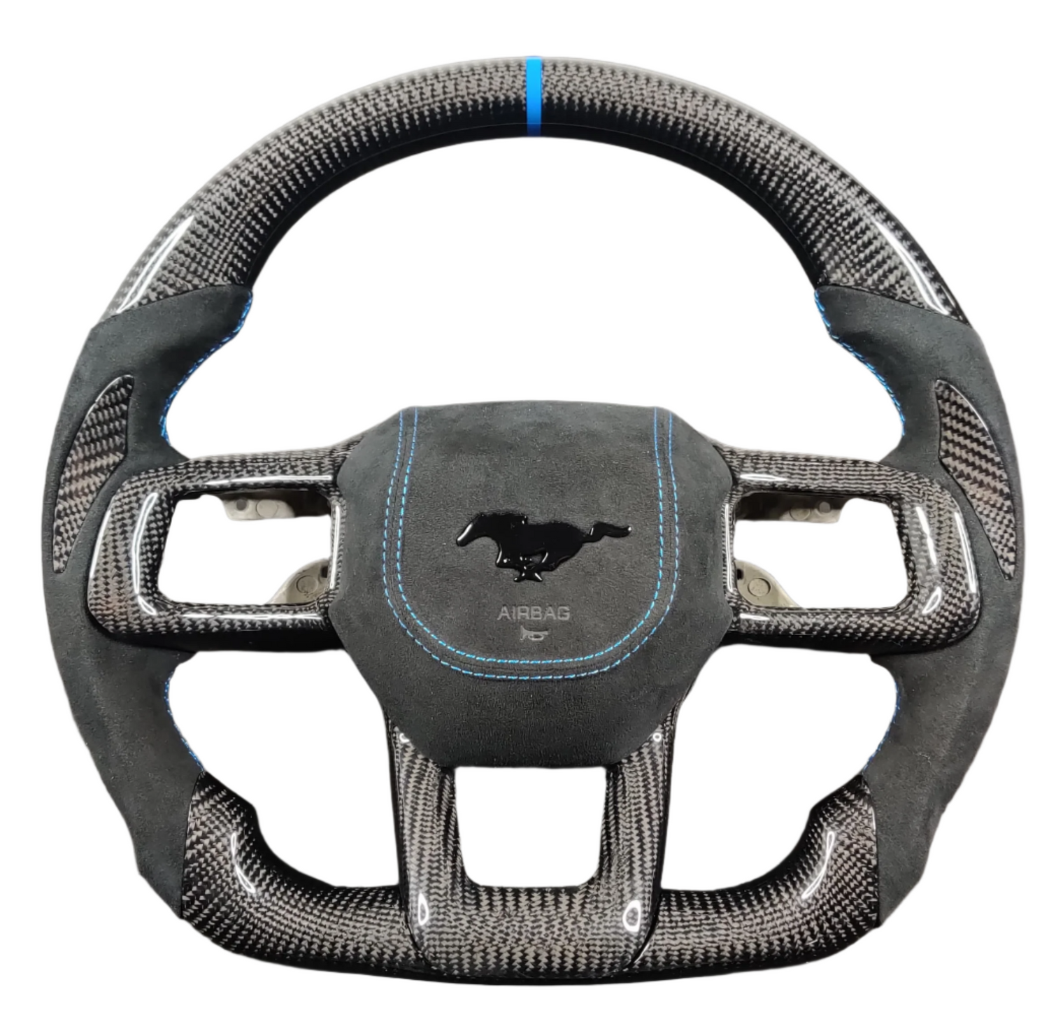 2024+ Ford Mustang S650 Carbon Fiber LED Steering Wheel