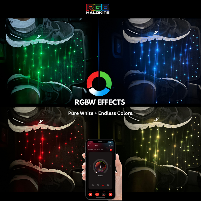 Dodge Charger Challenger Durango RGBW LED Starlight Floor Mats Lights Kit