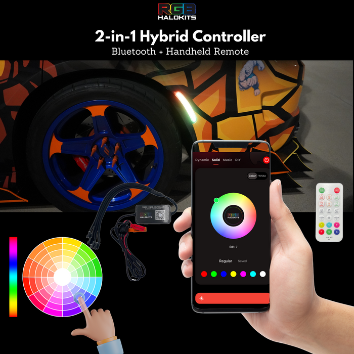 2015-2023 Dodge Charger RGB Flow Series LED Smoked Side Marker Lights