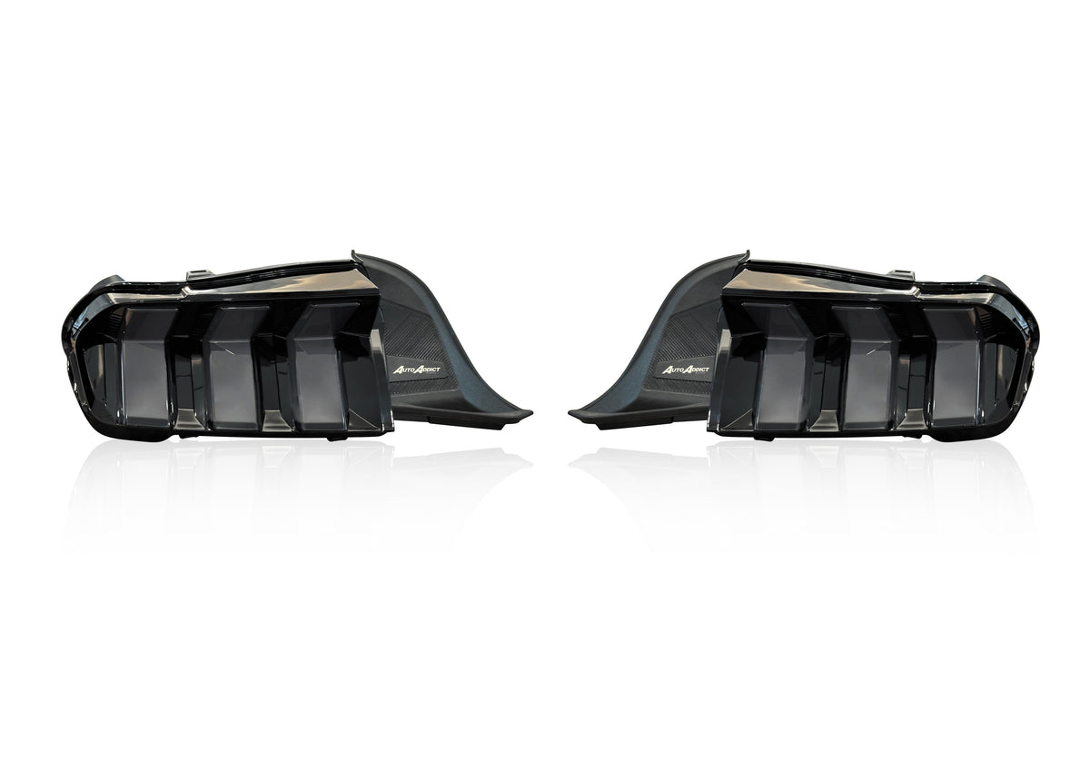 2024-2026 Ford Mustang S650 Smoked Euro Style LED Tail Lights