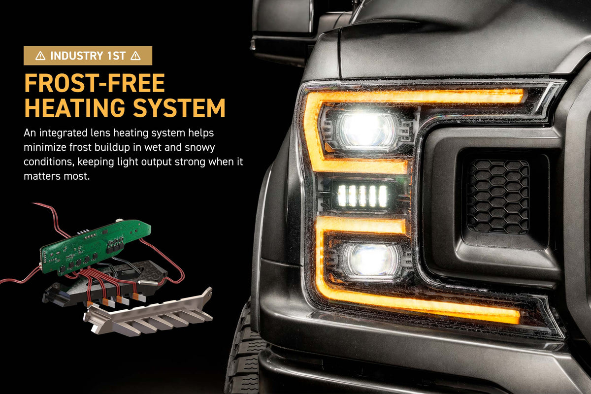 2018-2020 Ford F-150 XB EVO LED DRL Projector Headlights - AutoLEDTech.com