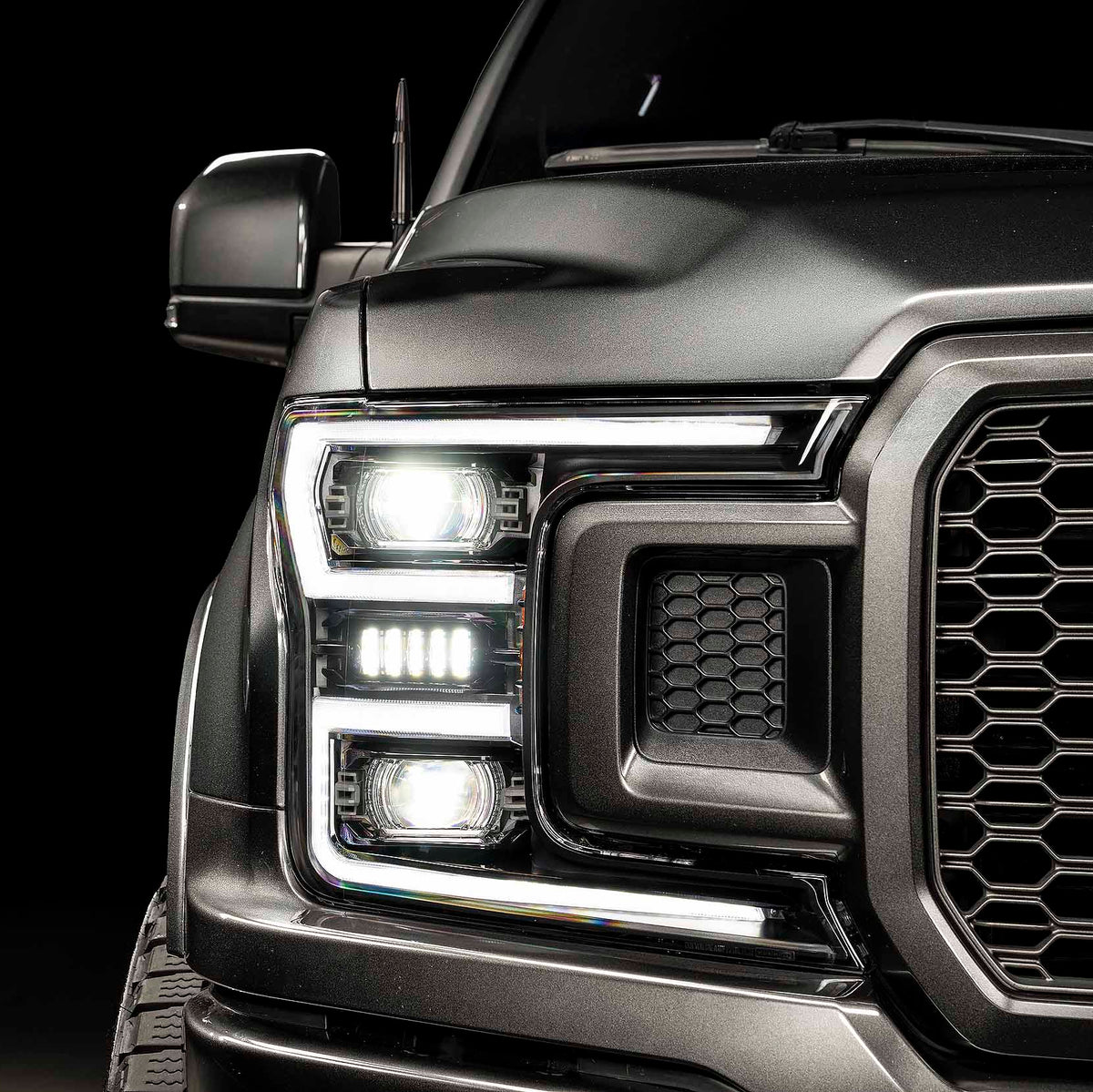 2018-2020 Ford F-150 XB EVO LED DRL Projector Headlights - AutoLEDTech.com