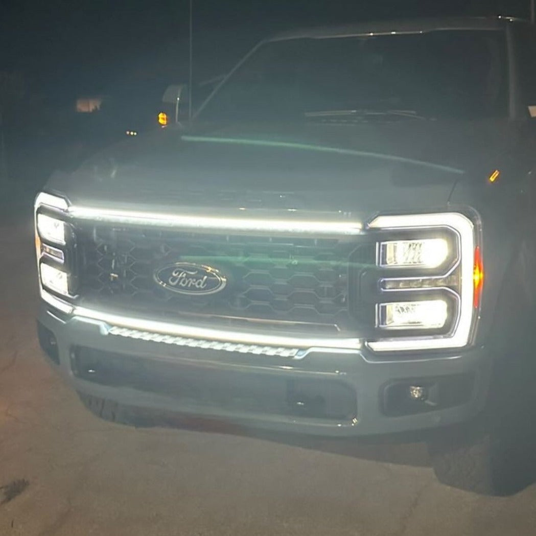 2023-2026+ Ford Super Duty F250 F350 LED Grill Accent Lights Bar Kit - AutoLEDTech.com