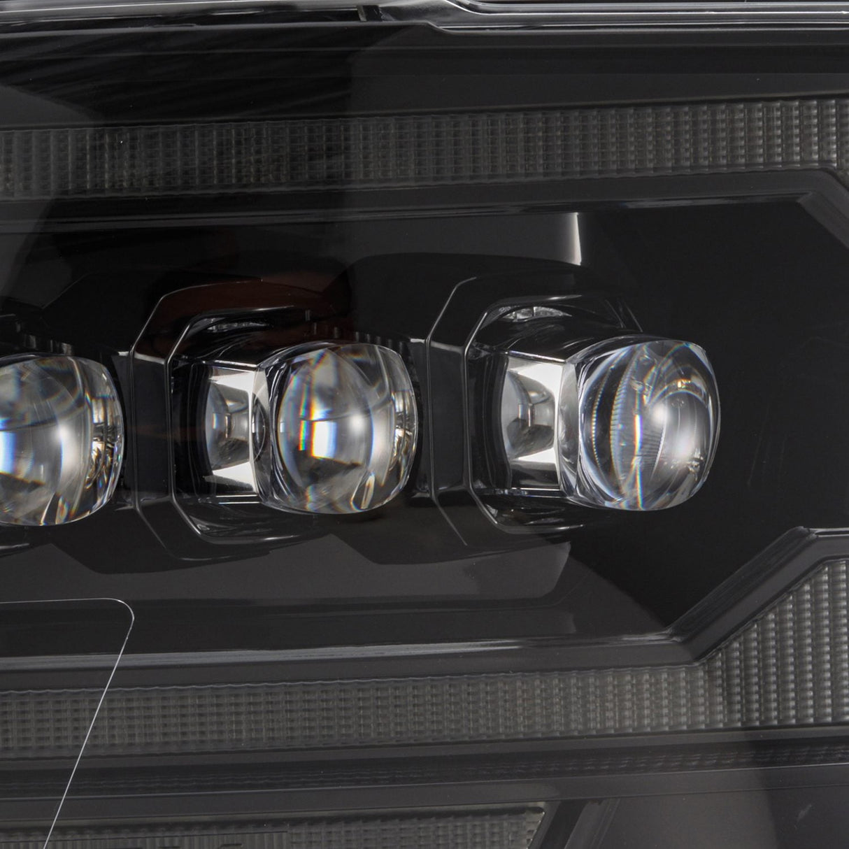 09-18 Ram Truck (MK II 5th Gen 2500 Style) NOVA-Series LED Projector Headlights Alpha-Black - AutoLEDTech.com