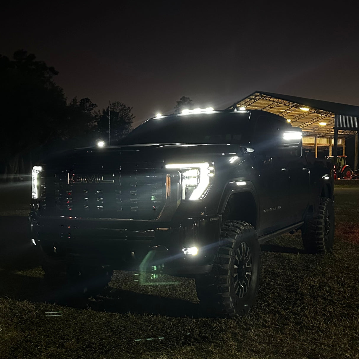 2020-2026+ GMC Chevy Sierra Silverado Smoked Switchback LED Mirror Lights - AutoLEDTech.com