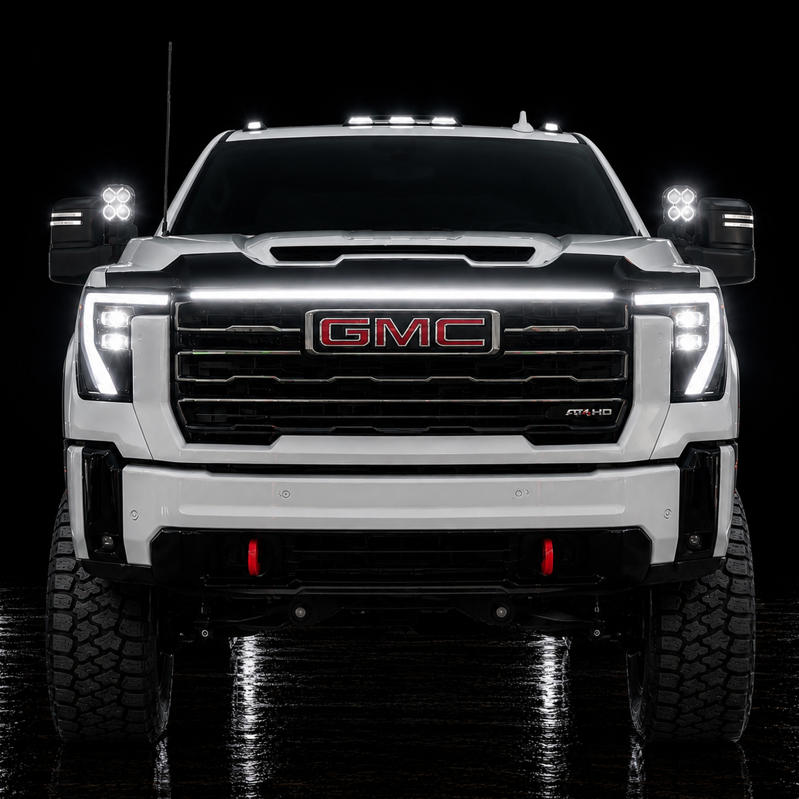 2024-2027+ GMC Sierra HD 2500 LED Grill Accent Light Bar Kit - AutoLEDTech.com