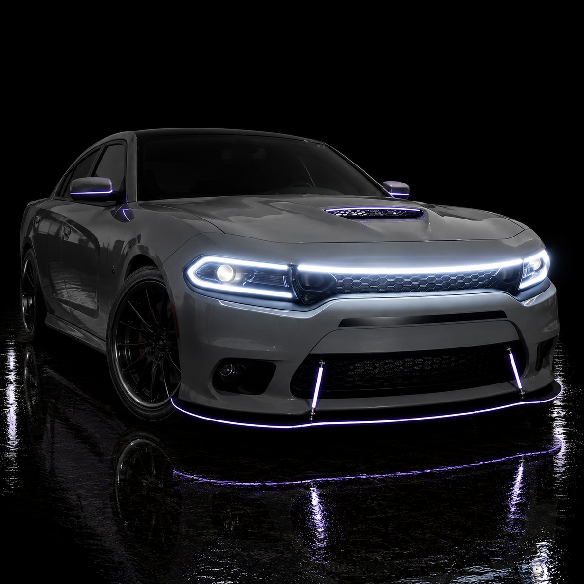 2015-2023 Dodge Charger LED DRL Grill Accent Lights Bar Kit - AutoLEDTech.com