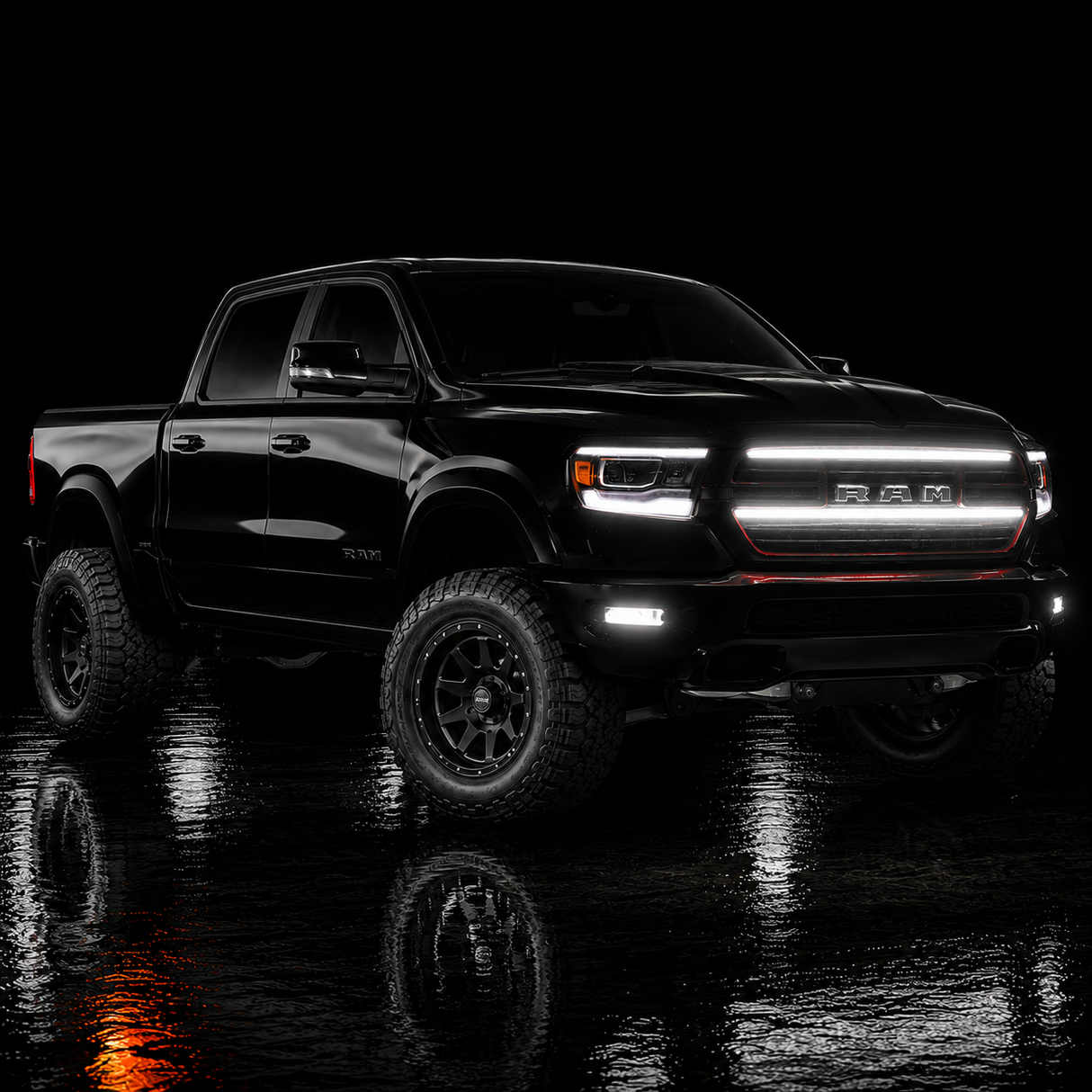 2019-2024 Ram 1500 Laramie LED Grill Accent Lights Bar Kit - AutoLEDTech.com
