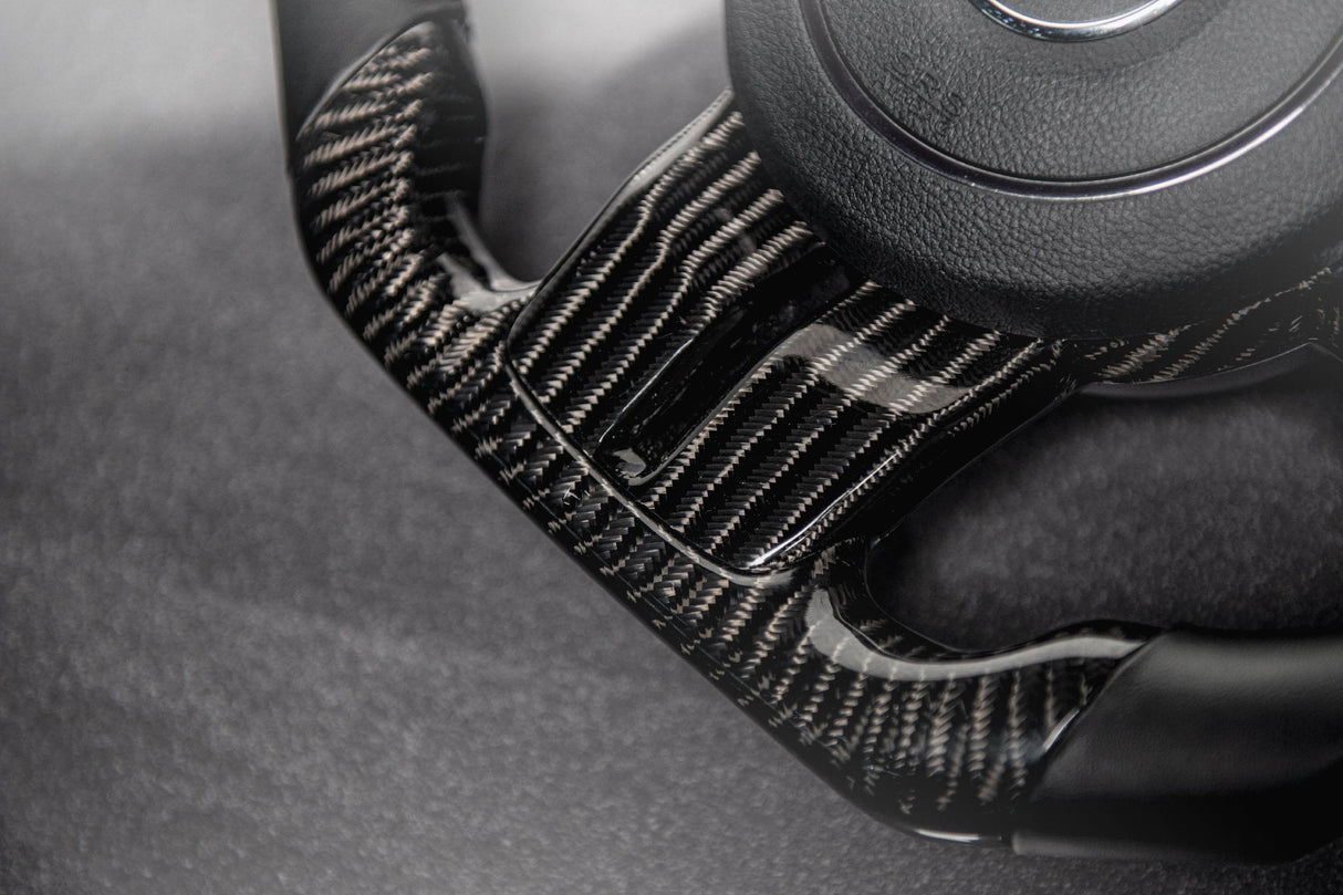 2019-2026+ Jeep Wrangler JL Gladiator JT Custom Carbon Fiber Steering Wheel - AutoLEDTech.com