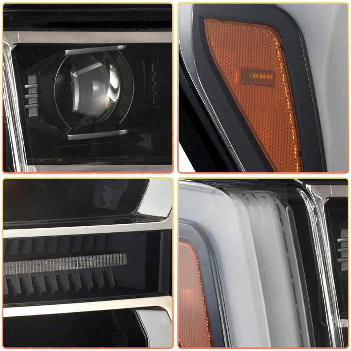 2021-2023 Ford F150 24+ Style White/Amber LED DRL Headlights