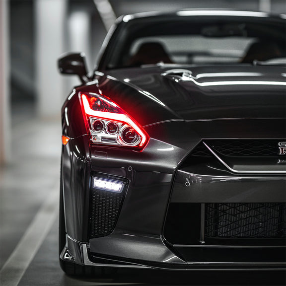 2009-2025 Nissan GTR R35 RGBW Flow Series LED DRL + Halo Kit