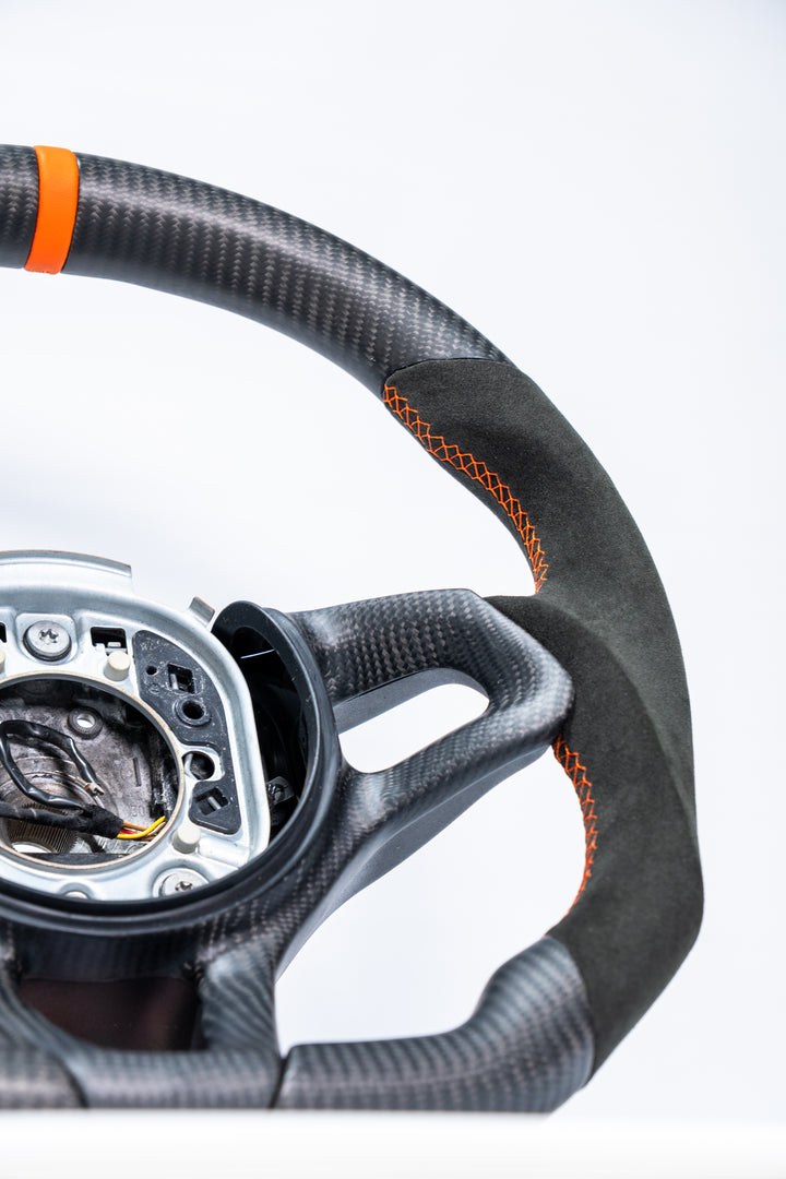 Mclaren 720S 765LT Custom Carbon Fiber Steering Wheel - AutoLEDTech.com