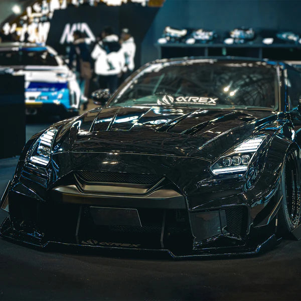 2009-2025+ Nissan GTR NOVA-Series LED Projector Headlights Alpha-Black