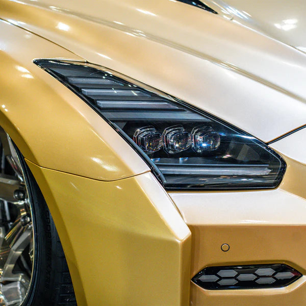 2009-2025+ Nissan GTR NOVA-Series LED Projector Headlights Alpha-Black