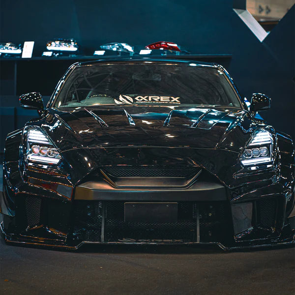 2009-2025+ Nissan GTR NOVA-Series LED Projector Headlights Alpha-Black