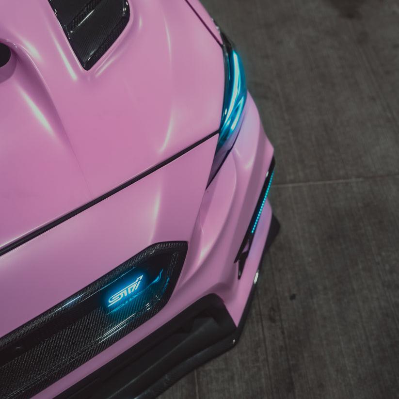 2000-2021 STI RGBW Flow Series LED Badge Emblem - Lit Logos