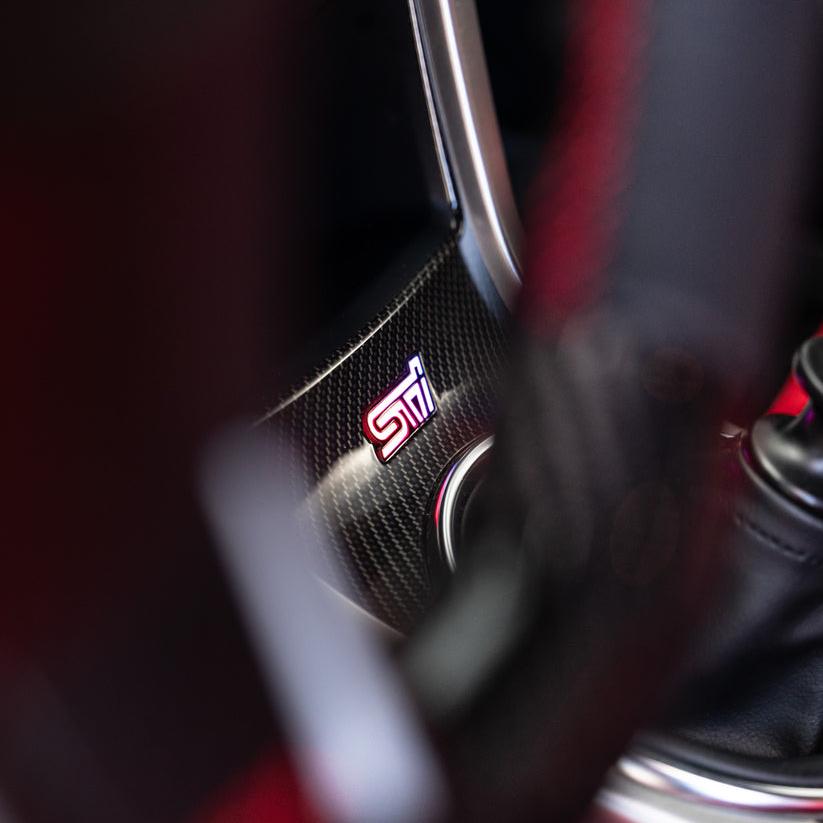 2008-2021 STI RGBW Flow Series LED Shifter Trim Badge - Lit Logos