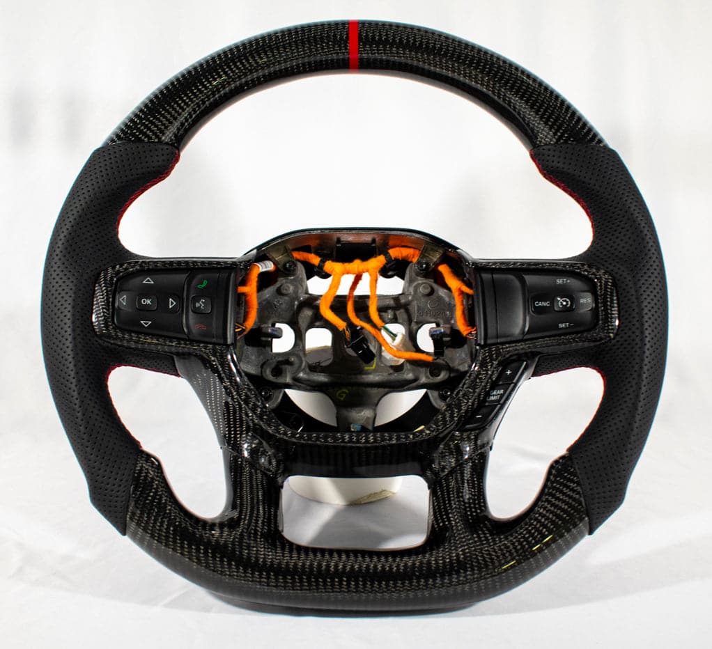 2019-2025+ Ram 1500 2500 HD Custom Carbon Fiber Steering Wheel