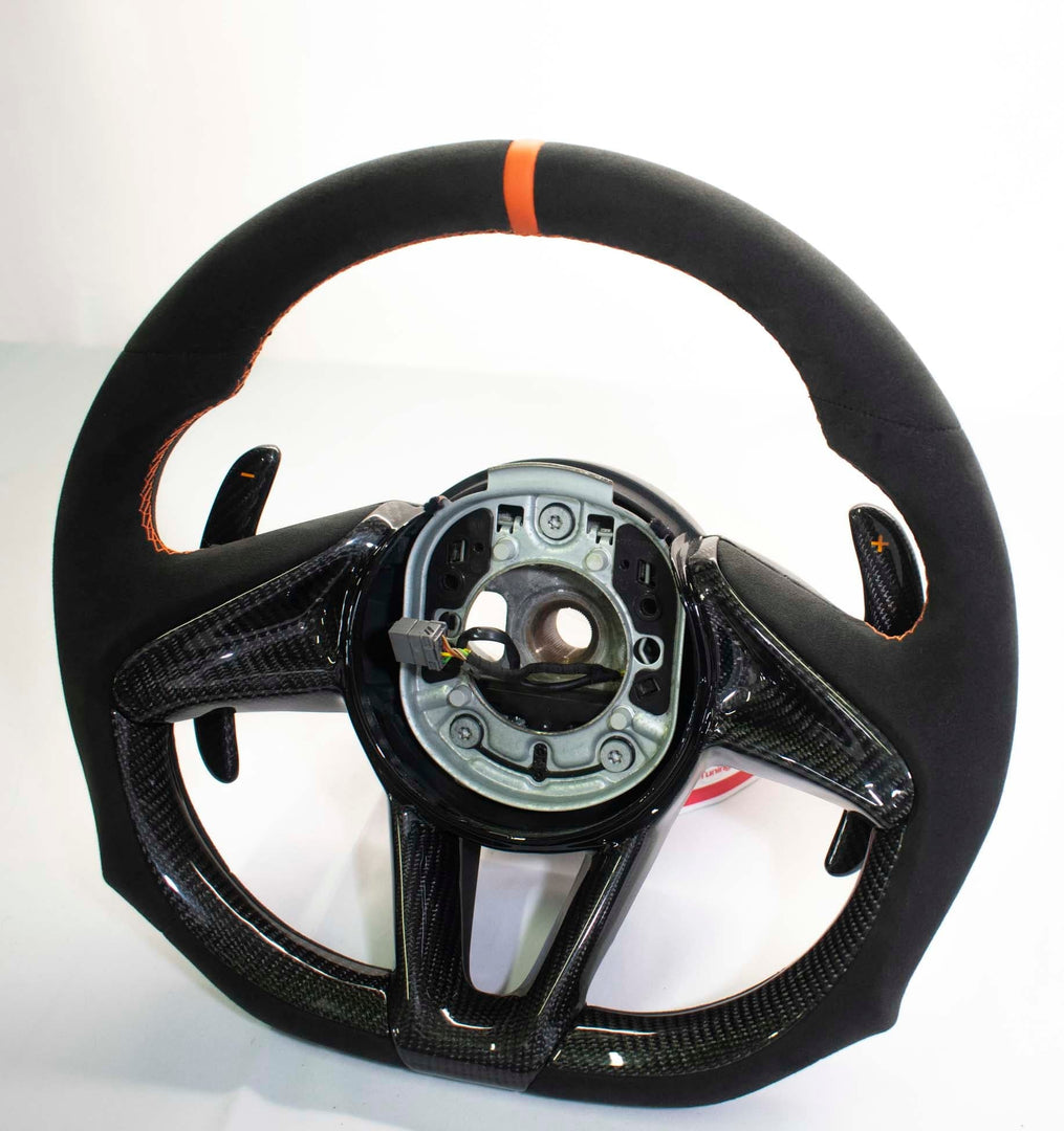 Mclaren 720S 765LT Custom Carbon Fiber Steering Wheel - AutoLEDTech.com